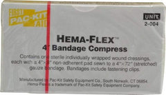 Medique - 4" Long x 4" Wide, General Purpose Compress - Yellow, Compress Bandage - A1 Tooling