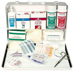 Medique - 98 Piece, 20 Person, Multipurpose/Auto/Travel First Aid Kit - 14" Wide x 3" Deep x 9-1/2" High, Metal Case - A1 Tooling