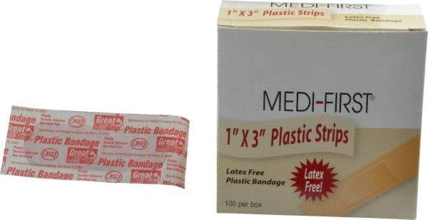 Medique - 3" Long x 1" Wide, General Purpose Self-Adhesive Bandage - Plastic Bandage - A1 Tooling