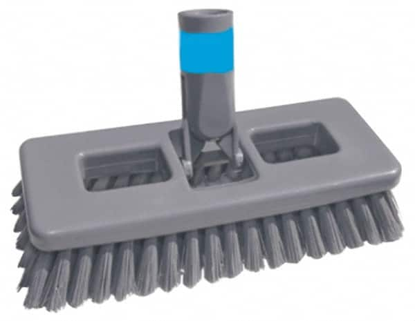 Unger - 1" Bristle Length, Polypropylene Scrub Brush - 8" Long x 3" Wide Head, 8-1/2" OAL, Plastic Block - A1 Tooling