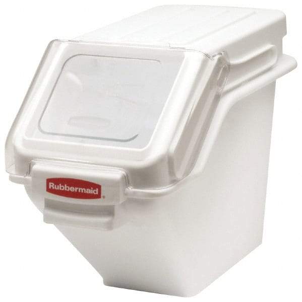 Rubbermaid - Rectangular, White Polyethylene Food Bin - 23-1/2" High x 11-1/2" Wide x 16.9" Long - A1 Tooling