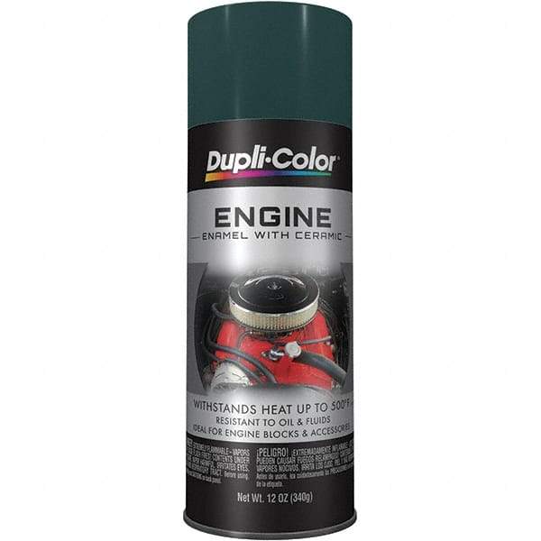 Dupli-Color - 12 oz Racing Green Automotive Heat Resistant Paint - Gloss Finish, 500°F Max Temp, Comes in Aerosol Can - A1 Tooling