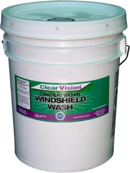 Clear Vision - Water-Based Solution Windshield Washer Fluid - 5 Gal Pail - A1 Tooling