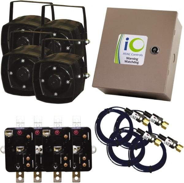 iO HVAC Controls - 1 or 3 Phase, 24 VAC, 0-2A Amp, 2 Max Fuse A, Air Conditioner Theft Alarm - 11" Wide x 11" Deep x 11" High, For Use with Condensing Unit - A1 Tooling