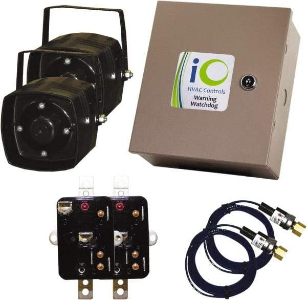 iO HVAC Controls - 1 or 3 Phase, 24 VAC, 0-2A Amp, 2 Max Fuse A, Air Conditioner Theft Alarm - 11" Wide x 11" Deep x 11" High, For Use with Condensing Unit - A1 Tooling