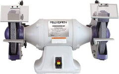 Palmgren - 10" Wheel Diam x 1" Wheel Width, 1-1/2 hp Grinder - 1" Arbor Hole Diam, 1 Phase, 1,725 Max RPM, 115/230 Volts - A1 Tooling