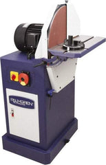 Palmgren - 20" Diam, 1,750 RPM, Single Phase Disc Sanding Machines - 22-11/16" Long Table x 8-1/2" Table Width, 27-3/4" Overall Length x 46-7/16" Overall Height - A1 Tooling