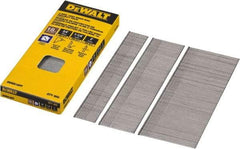 DeWALT - 18 Gauge 2" Long Brad Nails for Power Nailers - Steel, Bright Finish, Smooth Shank, Angled Stick Collation, Round Head, Chisel Point - A1 Tooling