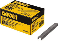 DeWALT - 3/8" Long x 0.0438" Wide, 19 Gauge Crowned Construction Staple - Steel, Galvanized Finish - A1 Tooling