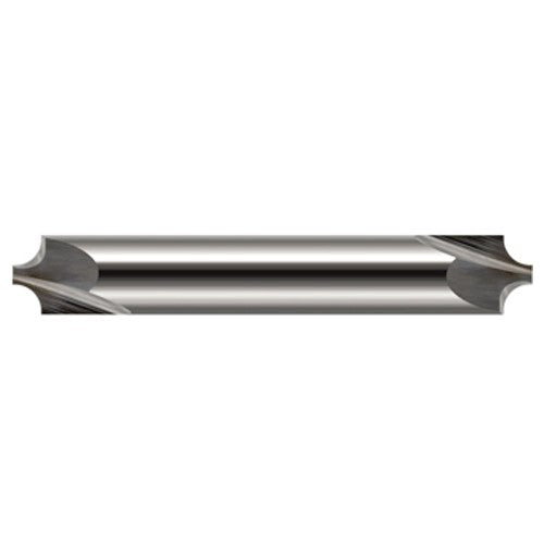 Corner Rounding End Mills - 0.1970″ Radius × 0.0600″ Pilot Diameter Carbide Corner Rounding End Mill DE, 2 Flutes - Exact Industrial Supply