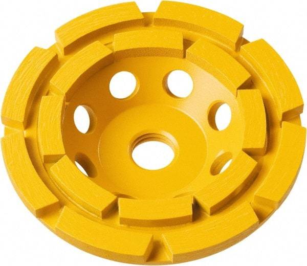 DeWALT - 5" Diam x 5/8" Hole x 1.1" Thick, I Hardness, Surface Grinding Wheel - Diamond, Type 11C9, Medium/Fine Grade - A1 Tooling