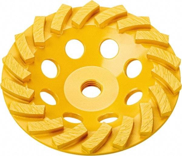 DeWALT - 7" Diam x 5/8" Hole x 1-1/2" Thick, I Hardness, Surface Grinding Wheel - Diamond, Type 11C9, Medium/Fine Grade - A1 Tooling