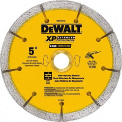 DeWALT - 5" Diam x 7/8" Hole x 1/4" Thick, I Hardness, Surface Grinding Wheel - Diamond, Type 1, Fine Grade - A1 Tooling