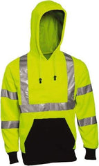 Tingley - Size 2XL, Lime, High Visibility, Long Sleeve SweatPocket, - 56 to 58" Chest, 1 Pocket, Polyester - A1 Tooling