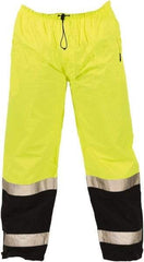 Tingley - Size M Polyurethane on 75 Denier Ripstop Polyester High-Visibility Pants - Snap Closure, No Pockets, 36" to 38" Waist, 29" Inseam, Yellow/Green, ANSI 107-2015 Class E - A1 Tooling