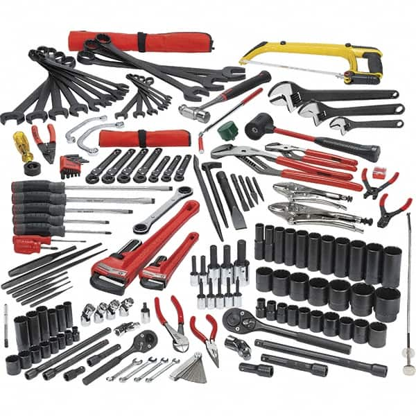 Proto - 172 Piece 1/4, 3/8 & 1/2" Drive Mechanic's Tool Set - Comes in Roller Cabinet - A1 Tooling