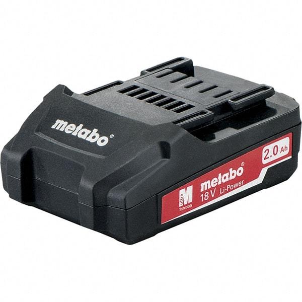 Metabo - 18 Volt Lithium-Ion Power Tool Battery - 2 Ahr Capacity, 40 min Charge Time, Series 18V Li-Power - A1 Tooling