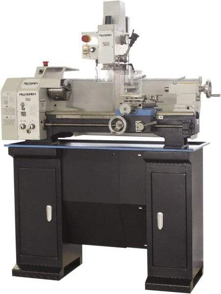 Palmgren - 9" Swing, 21-21/32" Between Centers, 115 Volt, Single Phase Bench Lathe - 3MT Taper, 1 hp, 125 to 2,000 RPM, 1" Bore Diam, 23" Deep x 33-1/2" High x 49" Long - A1 Tooling