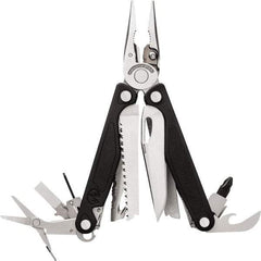 Leatherman - 1 Piece, Multi-Tool Set with 18 Functions - Silver & Black, 6" OAL, 4" Closed Length - A1 Tooling