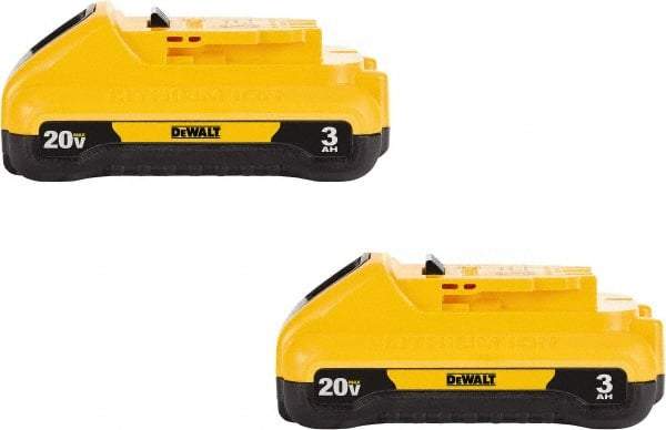 DeWALT - 20 Volt Lithium-Ion Power Tool Battery - 3 Ahr Capacity, 1 hr Charge Time, Series 20V Max - A1 Tooling