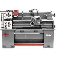 Jet - 14" Swing, 36-7/8" Between Centers, 230 Volt, Single Phase Bench Lathe - 2 hp, 70 to 1,900 RPM Spindle Speed, 2" Spindle Bore Diam, 76-13/32" OAL x 29-29/32" OAH x 59-13/16" Overall Depth - A1 Tooling