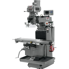 Jet - 54" Table Width x 12" Table Length, Electronic Variable Speed Control, 3 Phase Knee Milling Machine - NST40 Spindle Taper, 5 hp - A1 Tooling