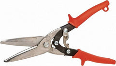 Wiss - 3" Length of Cut, Straight Pattern Multi-Purpose Snip - 10-1/2" OAL, Non-Slip Rubber Handle - A1 Tooling