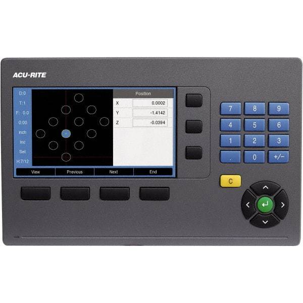 Acu-Rite - 3 Axis, 24" X-Axis Travel, 13" Y-Axis Travel, 4" Z-Axis Travel, Milling DRO System - 5µm Resolution, 5µm Accuracy, LCD Color Display - A1 Tooling