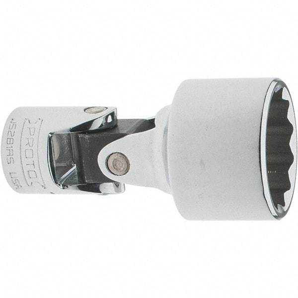 Proto - 7/8", 3/8" Drive, Intermediate Hand Socket - 12 Points, 2-1/4" OAL, Steel, Full Polish Finish - A1 Tooling