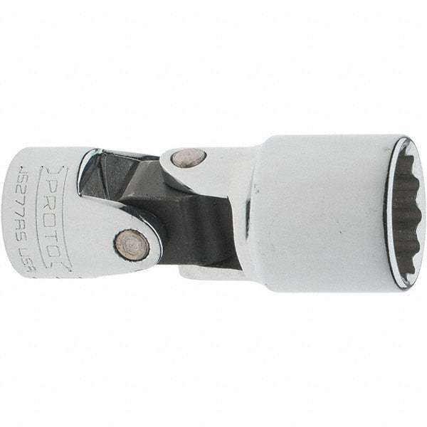 Proto - 5/8", 3/8" Drive, Intermediate Hand Socket - 12 Points, 2-1/4" OAL, Steel, Full Polish Finish - A1 Tooling