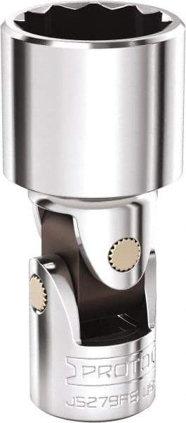 Proto - 3/4", 3/8" Drive, Intermediate Hand Socket - 12 Points, 2-5/16" OAL, Steel, Full Polish Finish - A1 Tooling