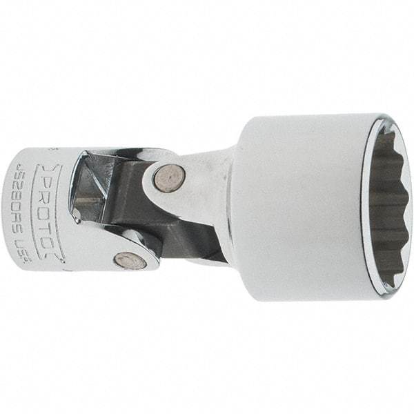 Proto - 13/16", 3/8" Drive, Intermediate Hand Socket - 12 Points, 2-1/4" OAL, Steel, Full Polish Finish - A1 Tooling