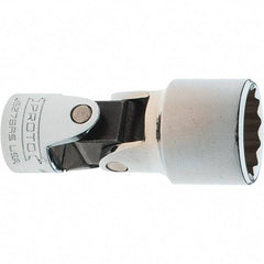 Proto - 11/16", 3/8" Drive, Intermediate Hand Socket - 12 Points, 2-1/4" OAL, Steel, Full Polish Finish - A1 Tooling