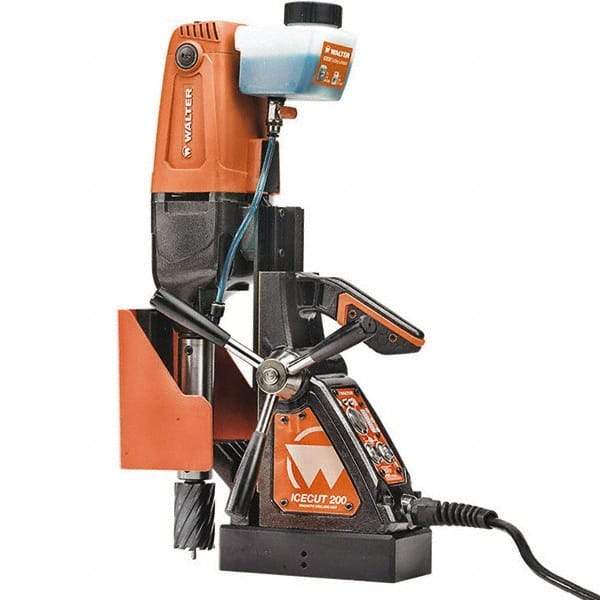 WALTER Surface Technologies - 1/2" Chuck, Portable Electromagnetic Drill Press - 1300-2600 RPM, 10 Amps, 1200 Watts, 120 Volts - A1 Tooling