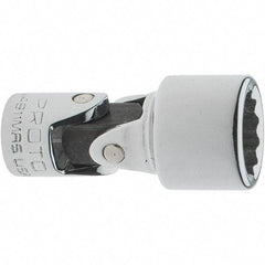 Proto - 1/4" Drive, Standard Hand Socket - 12 Points, 1-17/64" OAL, Steel, Full Polish Finish - A1 Tooling