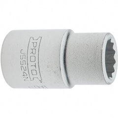 Proto - 3/4", 3/4" Drive, Standard Hand Socket - 12 Points, 2.285" OAL, Steel, Full Polish Finish - A1 Tooling