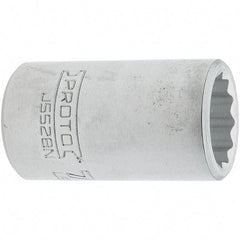 Proto - 7/8", 3/4" Drive, Standard Hand Socket - 12 Points, 2.285" OAL, Steel, Full Polish Finish - A1 Tooling