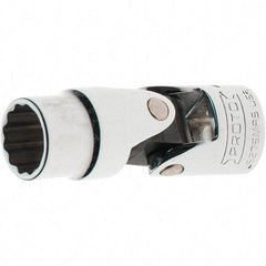 Proto - 3/8" Drive, Standard Hand Socket - 12 Points, 2-1/8" OAL, Steel, Full Polish Finish - A1 Tooling