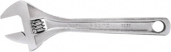 Proto - 15/16" Jaw Capacity, 6" Standard Adjustable Wrench - Steel, Polished Finish, 6" OAL - A1 Tooling