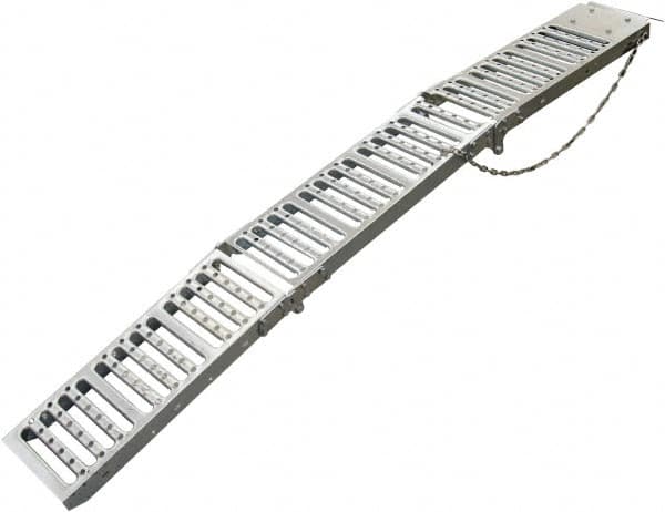 Erickson Manufacturing - 72" Long x 9" Wide, 1,000 Lb Capacity, Foldable Truck Ramp - Steel, For All Vehicles - A1 Tooling