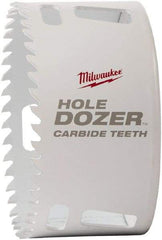 Milwaukee Tool - 2-1/2" Diam, 1-5/8" Cutting Depth, Hole Saw - Carbide-Tipped Saw, Toothed Edge - A1 Tooling