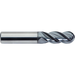 M.A. Ford - Ball End Mills; Mill Diameter (Inch): 5/16 ; Mill Diameter (Decimal Inch): 0.3125 ; Number of Flutes: 4 ; Length of Cut (Inch): 13/16 ; Length of Cut (Decimal Inch): 0.8125 ; Material: Solid Carbide - Exact Industrial Supply