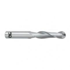 3/16" Dia. - 2-1/4" OAL - Bright CBD - Ball End SE EM - 2 FL - A1 Tooling