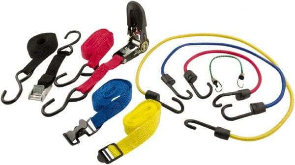 Erickson Manufacturing - Bungee Cord with S Hook - 18, 24, 36" OAL, Red/Blue/Green/Yellow - A1 Tooling