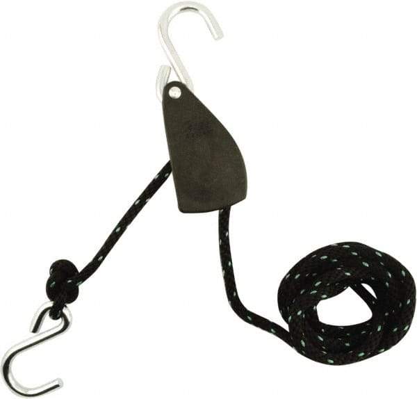 Erickson Manufacturing - Nylon Tite Rope Pulley - 1/2" Wide x 144" Long, Black, For Use with Pick Ups - A1 Tooling