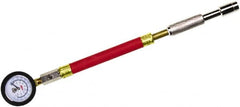 Milton - 0 to 160 psi Dial Straight Large Bore Tire Pressure Gauge - 9' Hose Length, 5 psi Resolution - A1 Tooling