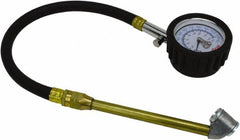 Milton - 0 to 160 psi Dial Dual Head Tire Pressure Gauge - 12' Hose Length, 5 psi Resolution - A1 Tooling