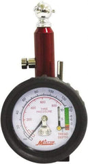 Milton - 0 to 120 psi Dial Ball Tire Pressure Gauge - 2 psi Resolution - A1 Tooling