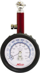 Milton - 0 to 160 psi Dial Ball Tire Pressure Gauge - 5 psi Resolution - A1 Tooling