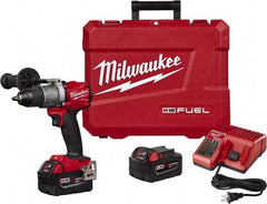 Milwaukee Tool - 18 Volt 1/2" Single-Sleeve Ratcheting Chuck Cordless Hammer Drill - 0 to 32,000 BPM, 0 to 550 & 0 to 2,000 RPM, Reversible - A1 Tooling